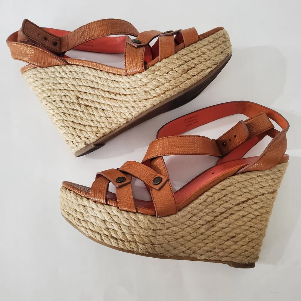 VIA SPIGA 8.5 Karla Wedge Sandals Wedge 4.75